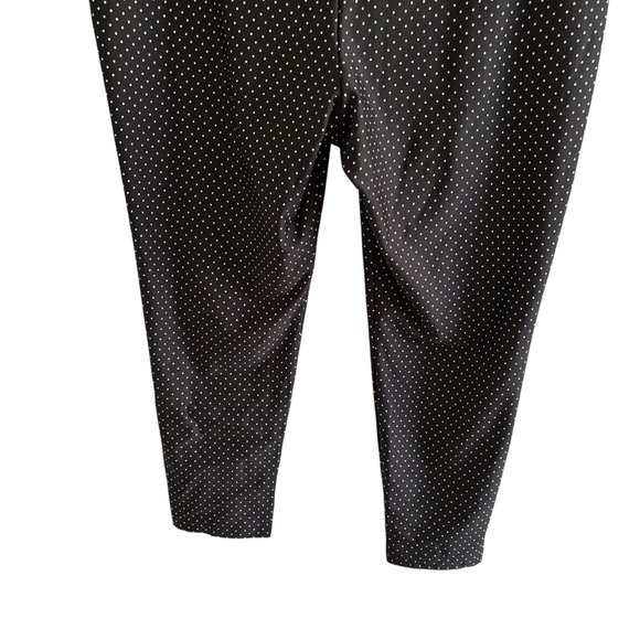 Chico’s Cropped Black Polka Dot Pants/Leggings Size 3 US XL - Picture 8 of 13